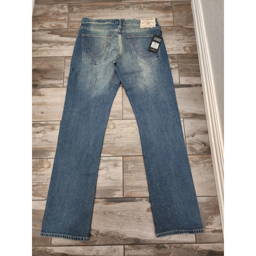 TRUE RELIGION Ricky SN Relaxed Straight JEANS 33